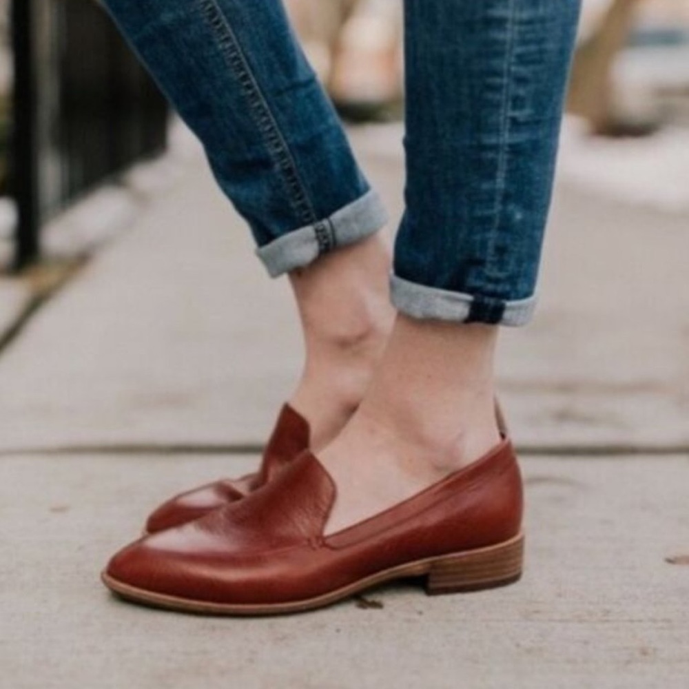 NWT Madewell Frances loafers in burnished mahogany